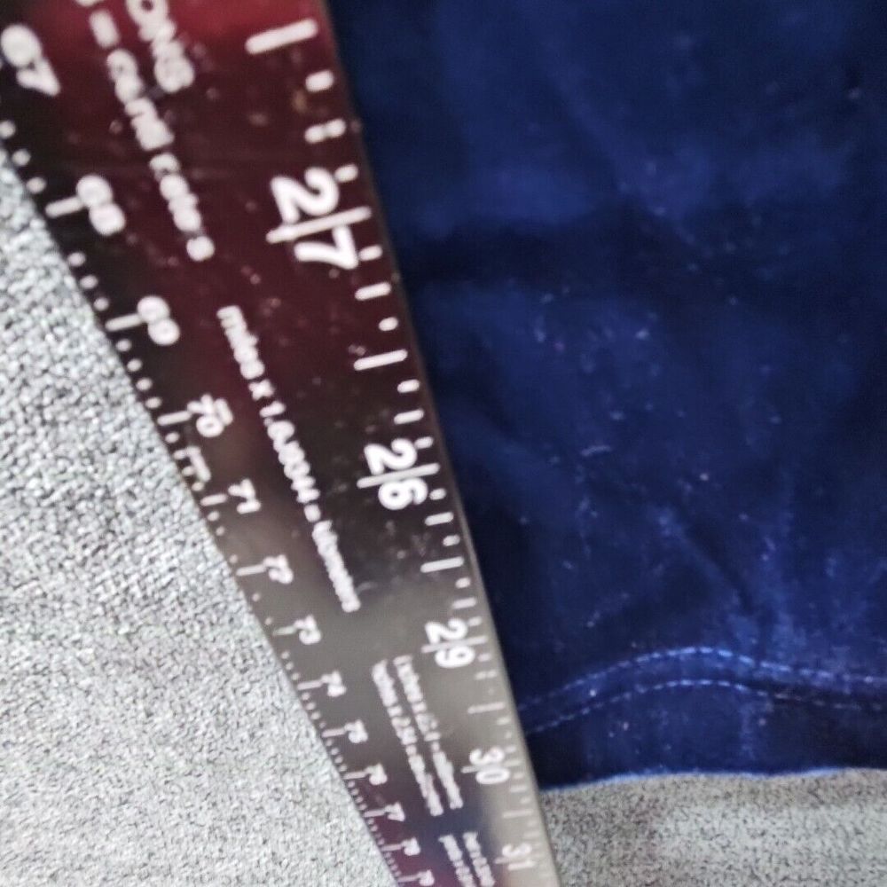 Vintage Blast Women's LG  3 Piece Velour Blue Track Suit Pockets Shoulder Pads - Picture 13 of 16